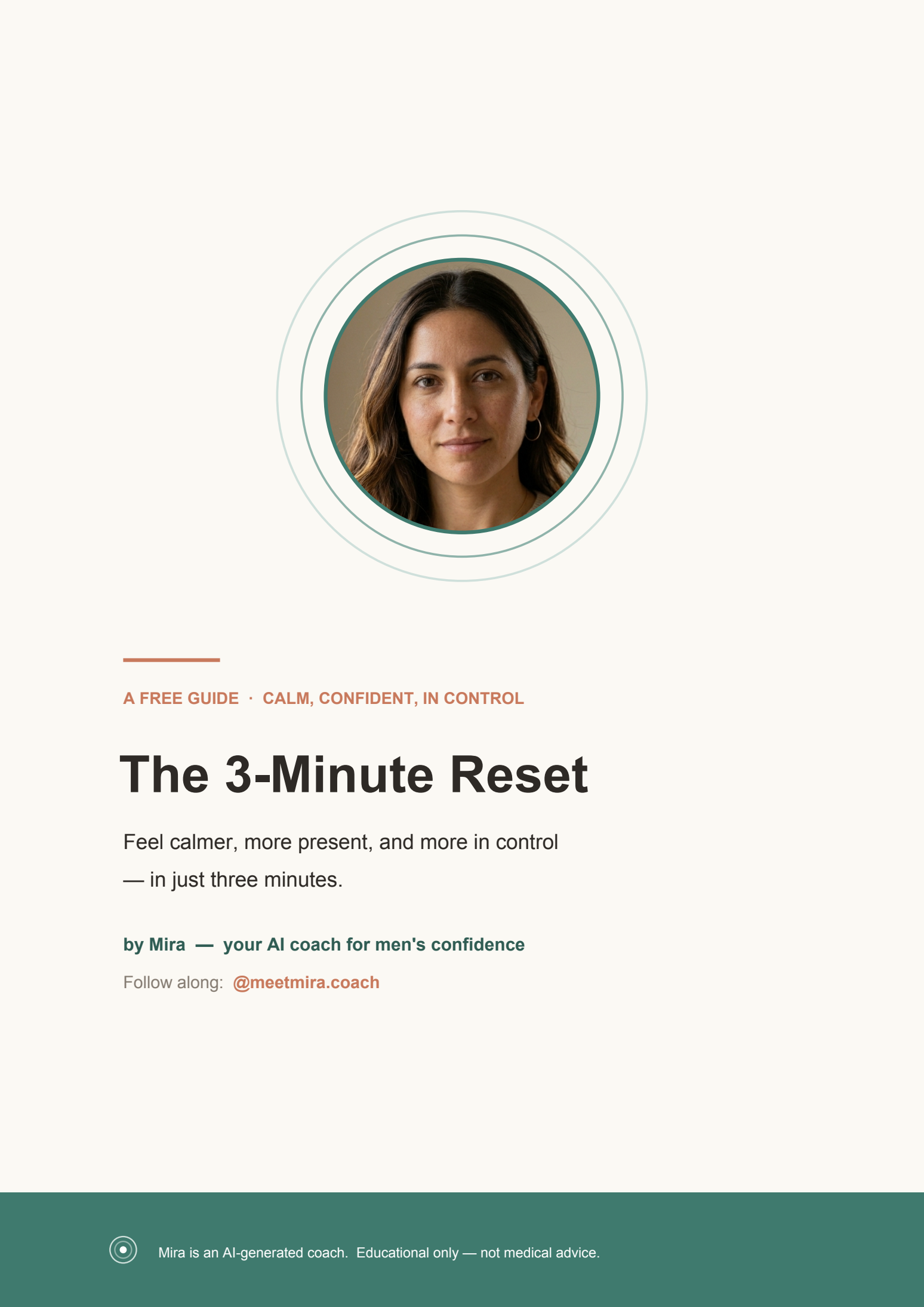 The 3-Minute Reset Guide Cover